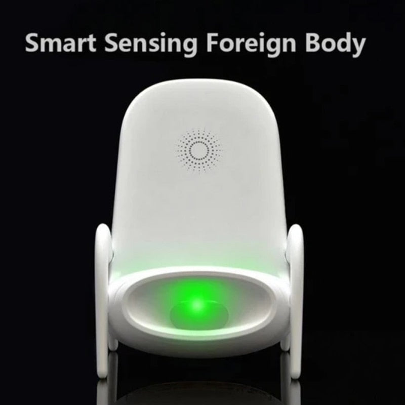 Portable Mini Chair Wireless Charger & Phone Stand with Speaker